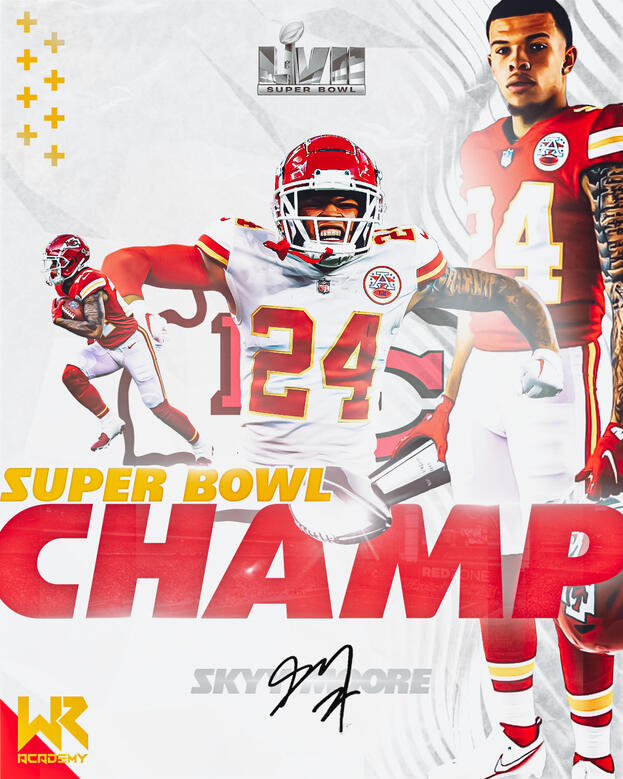 Skyy Moore (WR) Kansas City Chiefs - Super Bowl LVII Champ