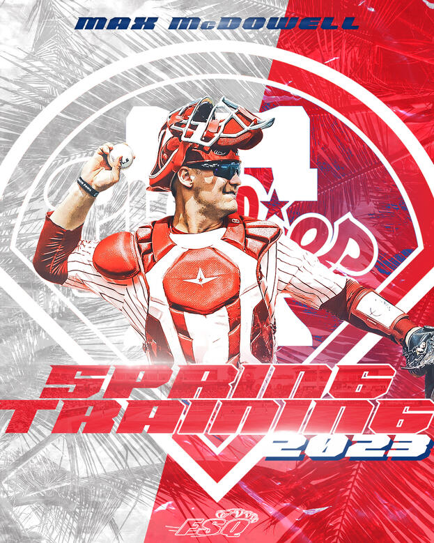 Max McDowell (C) Philadelphia Phillies - Spring Training 2023